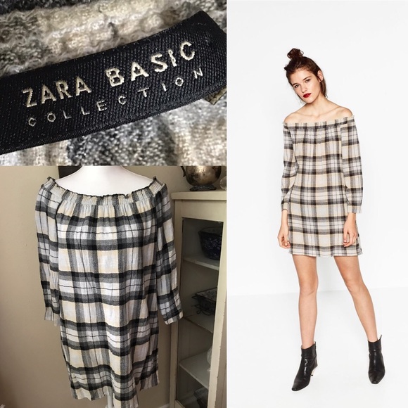 Zara Dresses & Skirts - zara wool blend off shoulder dress